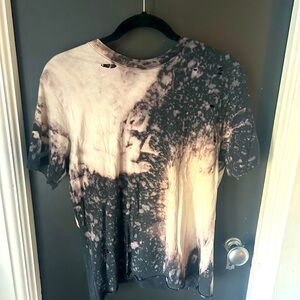 Affliction the dye cutout top